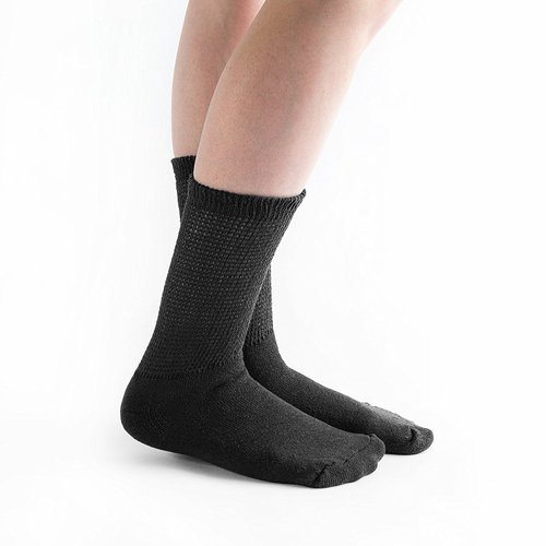 Doc Ortho Loose Fit Cotton Diabetic Socks for Men and Women, 12 Pairs, Crew