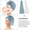 Healifty Fast Drying Towel Cotton Fiber Hair Towel Wrap 2Pcs Ultra Absorbent Hair Quick Drying Towel Reusable Shower Caps Women Hair Fast Drying Hat for Bathroom Microfiber Bath Towels