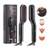 Beard & Hair Straightener, Secure Auto Shut-Off, 3in 1 Heated Straightening Beard Brush 360 Degree Swivel Cord Temperature Adjustable