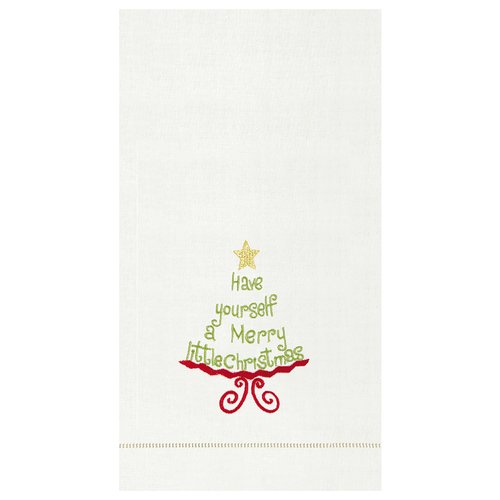 C&F Home Have Yourself a Merry Little Hemstitch Decor Decoration Guest Towel Hand Towel Have Yourself.