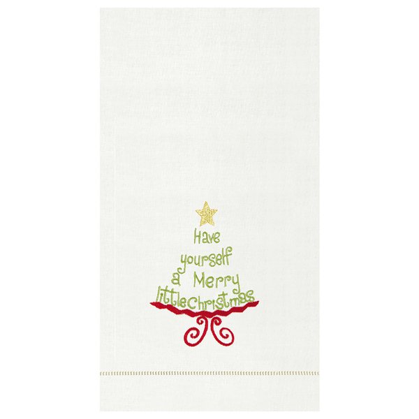C&F Home Have Yourself a Merry Little Hemstitch Decor Decoration Guest Towel Hand Towel Have Yourself.