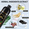 Natural Black Hair Dye Shampoo Instant & Easy 3-in-1 Hair Color Solution for Men and Women - Herbal Formula, Ammonia-free, Lasts 30 Days - 16.90 oz