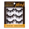 i-ENVY False Lashes, Mink 3D Lashes Value Pack Real Mink Maximum Fluffy Wispy Luxury Glamorous Natural Look Reusable Eyelashes (03)