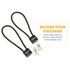 SnapSafe Cable Padlocks, 2 Pack 75281 - PVC Coated Steel Cable Lock with 4 Keys - Secure Multiple Firearms, Handguns, Rifles, or Shotguns Through The Receiver and/or Magwell