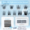 Lash Clusters 84 Pcs Cluster Lashes Eyelash Clusters DIY Cluster Eyelash Extensions Individual Lashes that Look Like Eyelash Extensions Natural Look Thin Band & Soft (Cirrus,C-12)
