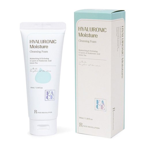FR Face Revolution VEGAN Cruelty-Free Deep Cleansing Bubble Foam 100ml/3.38fl.oz, (HYALURONIC Moisture)