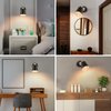 VATONI Plug in Wall Sconce, Dimmable Wall Sconce Adjustable Wall Lights with Plug in Cord and Dimmer On/Off Rotary Switch, Wall Mounted Light for Bedside Bedroom Doorway(One Bulb Included)