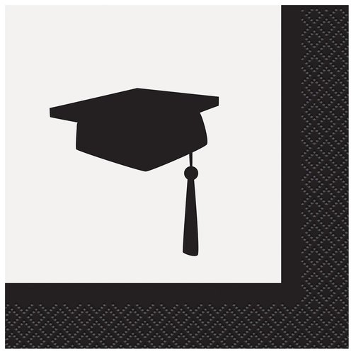 Classic Graduation Beverage Napkins, 24ct