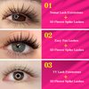 TDANCE Lash Spikes Matte Black 5D Spikes Lash Extensions Natural Look 5D Flower Eyelash Extensions for Professional Use(5D-Flower,D-0.07,8-15mm)
