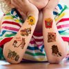 CHARLENT Cute Cat Meme Temporary Tattoos - 74 Individually Sheets Funny Animals Meme Tattoos for Birthday Decorations Party Supplies, School Rewards Gifts Ideas for Girls Boys