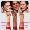 3PCS Blush Stick for Cheeks,Multi-use Solid Matte Makeup Stick Blush Cream for Cheek Eyes and Lips Tint,Moisturizing Tinted Cream Blush,Natural Blendable Cheek Blusher with 3 Makeup Sponges