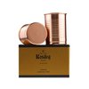 Kosdeg Copper Cocktail Tins Set of 2 12oz - Copper Cups For Drinking - Bean Tin Design - Perfect Copper Mug Bar Set for Tastier Drinks - Metal Tumbler gets Ice Cold In Seconds