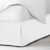Nestl White Full Bed Skirt - Full Size Bed Skirt 14 Inch Drop - Brushed Microfiber Bed Skirts - Hotel Quality Pleated Bed Skirt - Shrinkage & Fade Resistant