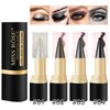 LOKFAR 2 Pcs Gel Eyeliner Set, Cream Eyeliner Tool Smudge Proof and Waterproof Eyeliner Pencil Matte Brown Eye-liner Pencil Tattoo Eyeliner Pen Eyeliner Gel Stick Makeup Eye-liners for Women (Brown)