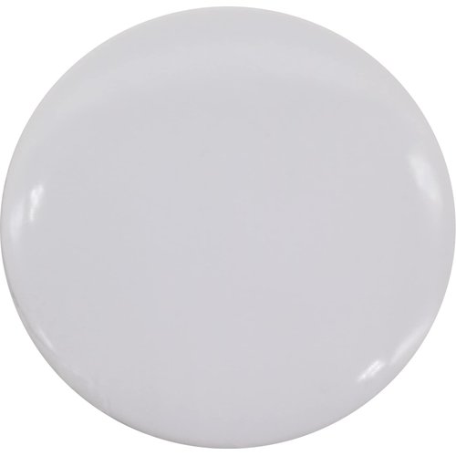 Plain white pinback button for DIY crafts - GLOSSY, standard sizing (2.25 inches) - single button