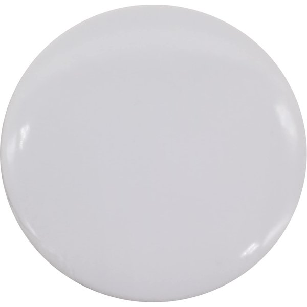 Plain white pinback button for DIY crafts - GLOSSY, standard sizing (2.25 inches) - single button