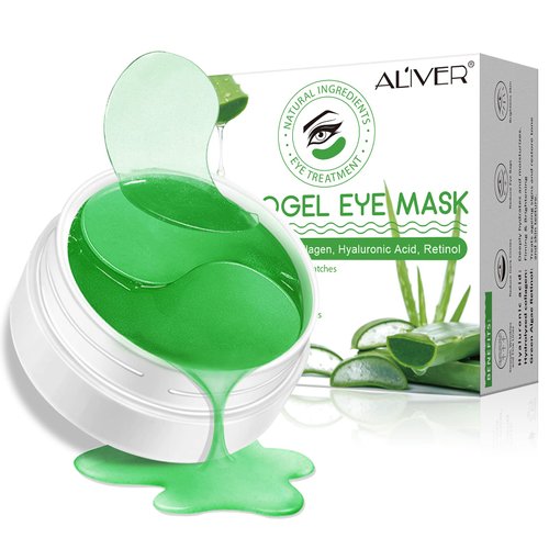 sefudun Aloe Veoe Eye Patches,Hydrogel Under Eye Masks for Dark Circles,Anti Wrinkle Treatment,Under Eye Gel Pads,Eye Mask for Puffy Eyes, Skincare,Hydrating | 60 Pieces/30 Pairs