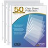 KTRIO Sheet Protectors 8.5 x 11 inch Clear Page Protectors for 3 Ring Binder, Plastic Sleeves for Binders, Top Loading Paper Protector Letter Size, 50 Pack