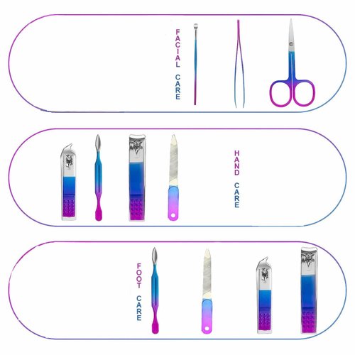 Manicure Set Nail Clipper Set Women Men Travel Nail Clipper Kit Personal Care Tools with Portable Case Manicure Tools Grooming Kit for Men Women Family Friends
