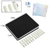 vnjaoi 120 Nail Color Chart Display Book, Plastic Nail Swatches Nail Gel Color Card with 240PCS Natural Colours Replacement Nails Nail Art for Nail Salons, DIY Nail Art at Home (Black)