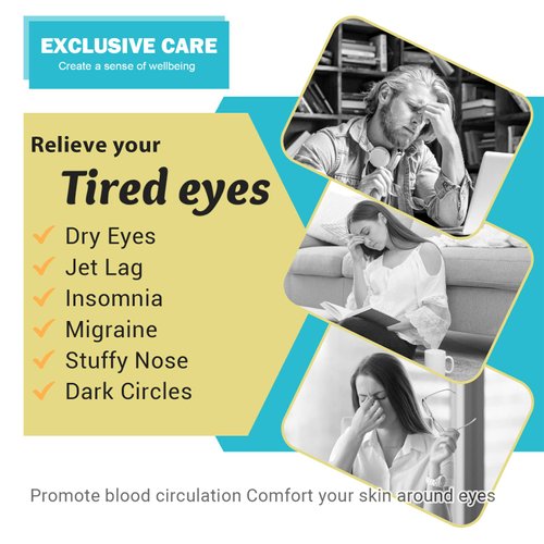 ProCIV 16-Pack Steam Eye Masks for Dry Eyes, Jasmine Warm Eye Mask for Tired Eyes, Relief Eye Fatigue & Dark Circle, Heat Sleep Eye Mask for Puffy Eyes, Disposable Eye Mask, Warm Compress for Eyes