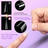 Clear Stiletto Nail Tips for Acrylic Nails, XXL Long Half Cover Stiletto False Nail Tips, Coffin Sharp Shape Acrylic Nail Tips Artificial Nails for Nail Extension DIY Nail Art Salon 500Pcs 10 Size Box