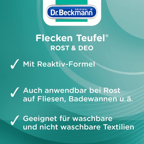 Dr.Beckmann Fleckenteufel Rost und Deo, 50 ml
