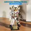 PeachLeaf Space Astronaut Building Kit Toys, Puzzle Educational Toy Engineering STEM Spaceman Exploration Building Blocks DIY Model for Adults and Boy Girls Age 8+