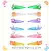 AACKS Hair Clip, Sea Animals Hair Accessories for Kids Teens, Dolphin Crab Sea Horse Octopus Hair Barrettes and Pins, 12 Count