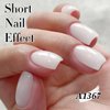 Double Rhythm Translucent Gel Polish Sheer Neutral Natural Light Milky Same Color Same Bottle 15ML Jelly Nail Polish Nail Art DIY at Home (Milky White-A1367)