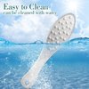 JIEYAO Stainless Steel Foot File, Metal Foot Scraper, Professional Foot File Callus Remover Double-Sided Foot Rasp Scrubber Pedicure Foot Care Tools for Wet & Dry Skin Heel Grater for Feet