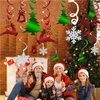 60 Pieces Christams Party Hanging Swirl Set Decorations Xmas Hanging Swirl for Home Birthday Party Supplies (60)
