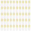 Mydio 50 Pack 1.2ML Clear Mini Lip Gloss Tube Empty Lip Balm Containers With Gold Lid for Lipstick (Gold)