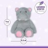 1i4 Group Warm Pals - Hippo - Cozy Lavender Scented Plush Toys - Stuffed Animal - Coolable Bedtime Comfort Plushie