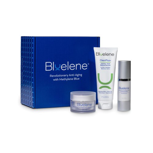 Bluelene CleanPlus Cleanser/Toner/Makeup Remover + With Methylene Blue, Niacinamide, MicroSilver