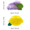2 PCS Grape Shaped Hair Claw Clips - Strong Hold Medium Jaw Clips, Hair Barrettes, Ponytail Holders for Beach Summer, Hair Accessories for Women Girls