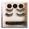 AulanRose Magnetic Eyelashes with Eyeliner: 60 Wears of Reusable Volume Faux Mink Magnetic Lashes, Dramatic Medium Cat Eye Style, Cruelty-Free & Vegan