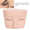 Dioche Lash Mannequin Head Elastic Realistic 3 Layer Lashes Eyelash Mannequin Head Practice, Soft Touch Makeup Practice Face Lash Extension Supplies for Lash Extension Practice (White
