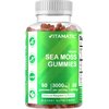 Vitamatic Irish Sea Moss Gummies - 3000 mg - 60 Vegan Gummies - Made with Bladderwrack & Burdock Root - Seamoss Supplement for Thyroid, Energy, Immune Support (60 Gummies (Pack of 2))
