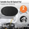 Saillong 2 Pcs 18'' Oil Splash Pad, Oil Drain Anti Splash Round Pad for Car Oil Changing Transmission Drain Pan, Black