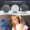 Hikenture Ultralight Inflatable Pillow with Removable Cover for Neck Lumber Support - Upgrade Washable Travel Air Pillows for Camping, Hiking, Backpacking (Grey)