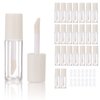 COSIDEA 26pcs Empty White 0.8ml mini lip gloss tubes Sample size lipgloss containers for sample sack lip oil DIY