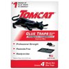 Tomcat Mouse Trap with Immediate Grip Glue for Mice, Cockroaches, Spiders, and Scorpions, Ready-To-Use, 4 Traps