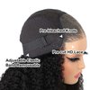 ISEE Wear and Go Glueless Wig Afro Kinky Curly Lace Front Wigs Human Hair 6x4 HD Lace Afro Curly Wigs for Women Lace Pre Cut Glueless Wigs Human Hair Pre Plucked 16 Inch