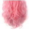 Womens 18 Clips 8pcs Full Head Hair Extensions 24 Inch Long Curly Light Pink Hairpiece