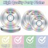 96Pcs 90's Party Paper Plates and Napkins for Retro 90s Theme Birthday Party Supplies 90's Mix CD Themed Paper Dessert Plates I Love The 90s Tableware Set for Men Women 24 Guests Party Decorations