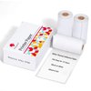 T02 Thermal Mini Sticker Printer Paper, White Self-Adhesive Paper, Black On White Paper for Journal, Photo, To Do List, 50mm x 3.5m, 3 Rolls, Keep for 10 Years (Only Compatible With T02 Printers)