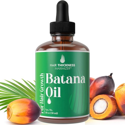 Batana Oil for Hair Growth - Combined With Pumpkin Seed Oil & Rosemary Oil - Hair Thickening & Strengthening Batana Oil for Women and Men - Hair Growth Oil - Scalp Treatment for Weak, Dry Hair - 1oz