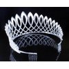 Exquisite Clear Austrian Crystal Rhinestone Tiara With Hair Side Combs Crown Prom Princess Queen Beauty Pageant Hair Jewelry T11925