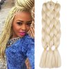 Lisshow Braiding Hair 24inch 100g Synthetic Jumbo Braids Hair Extensions High Temperature Fiber 3Piece/Lot (Beige)